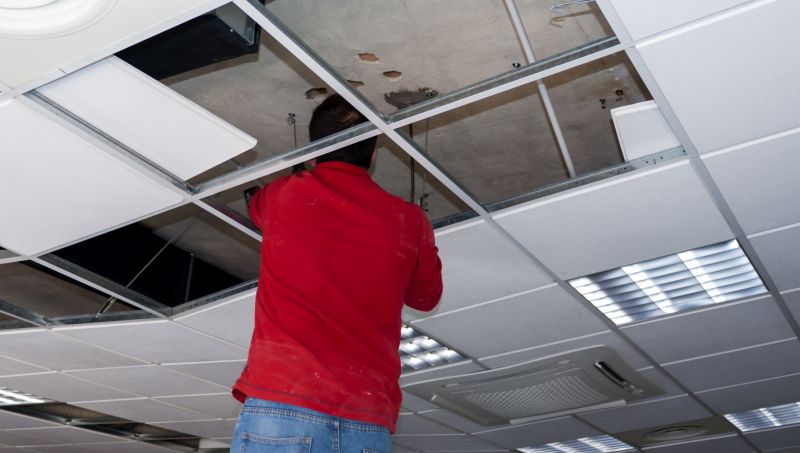 Products For Ceiling Tile Repairs in use